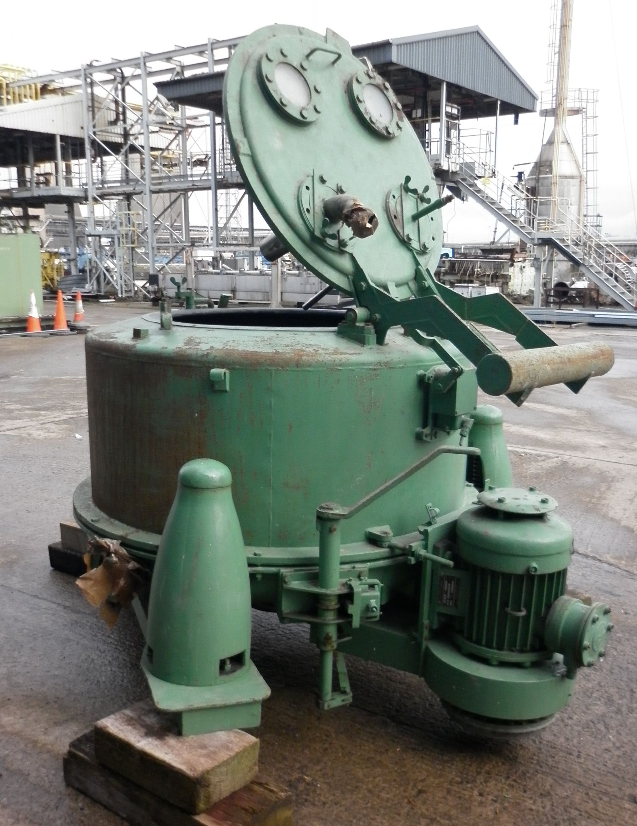  Manual Discharge-Top Centrifuge-Basket 1,200 mm (48 in) Rubberlined For Sale - IPP# 81823