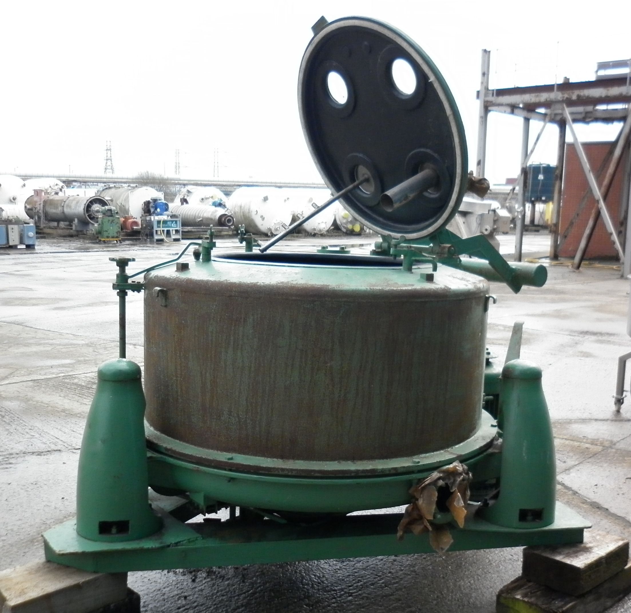  Manual Discharge-Top Centrifuge-Basket 1,200 mm (48 in) Rubberlined For Sale - IPP# 81823