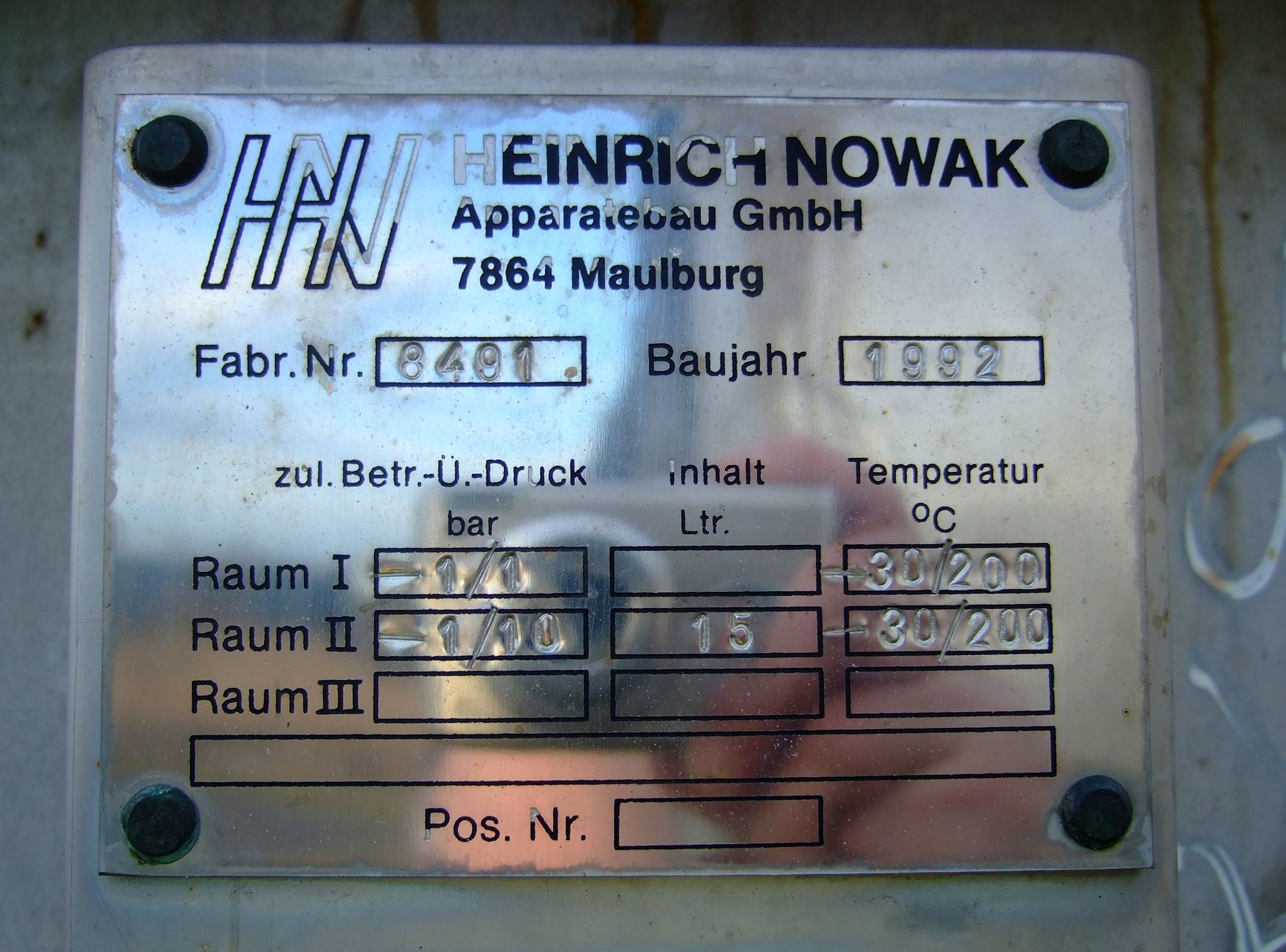 QVF/Nowak clear glass with copper coil Heat Exchanger - IPP# 81953