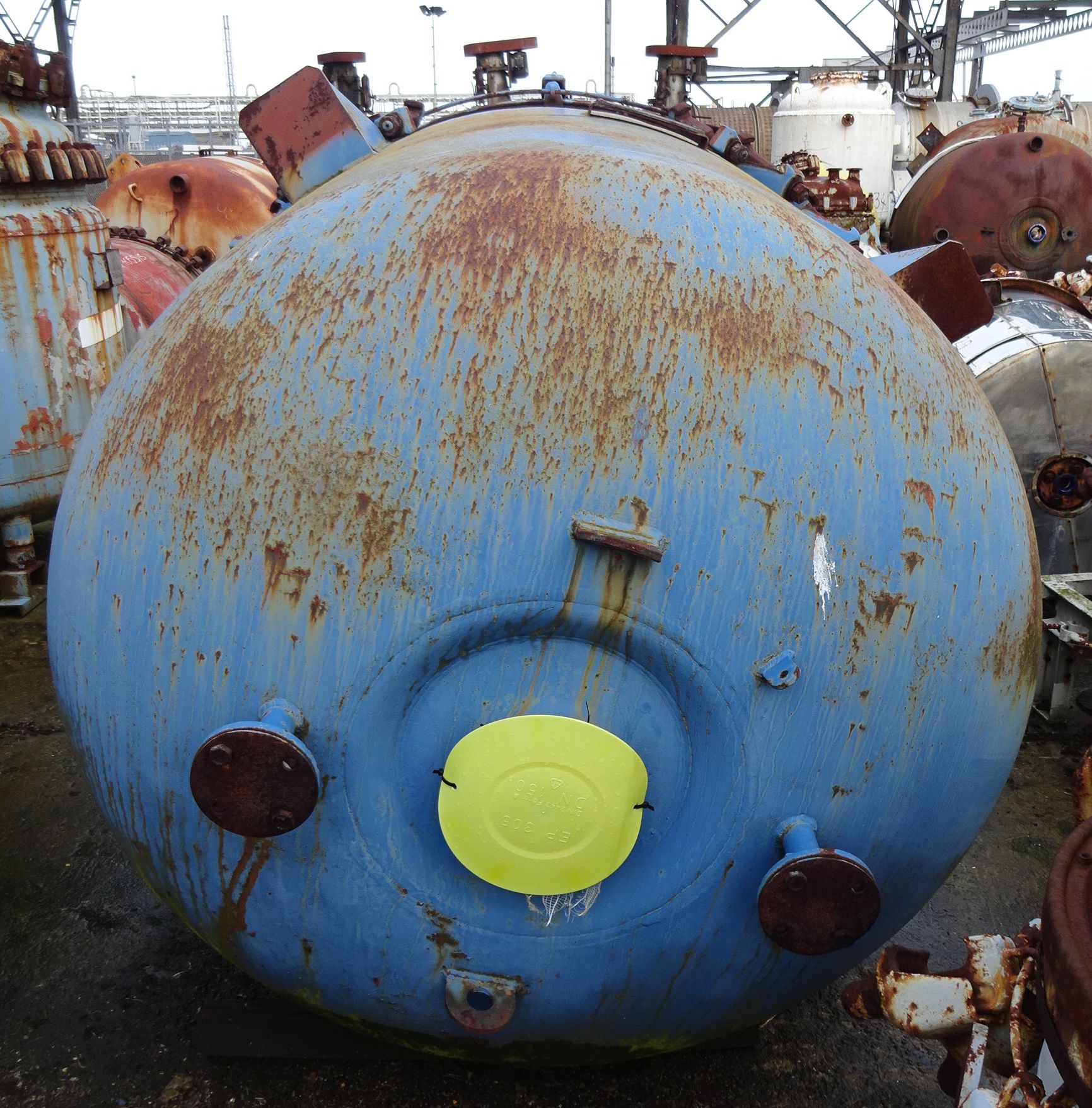 Glasslined Thale C2.5/1e-2D1-1 Batch Type Body Only Reactor - IPP# 81119