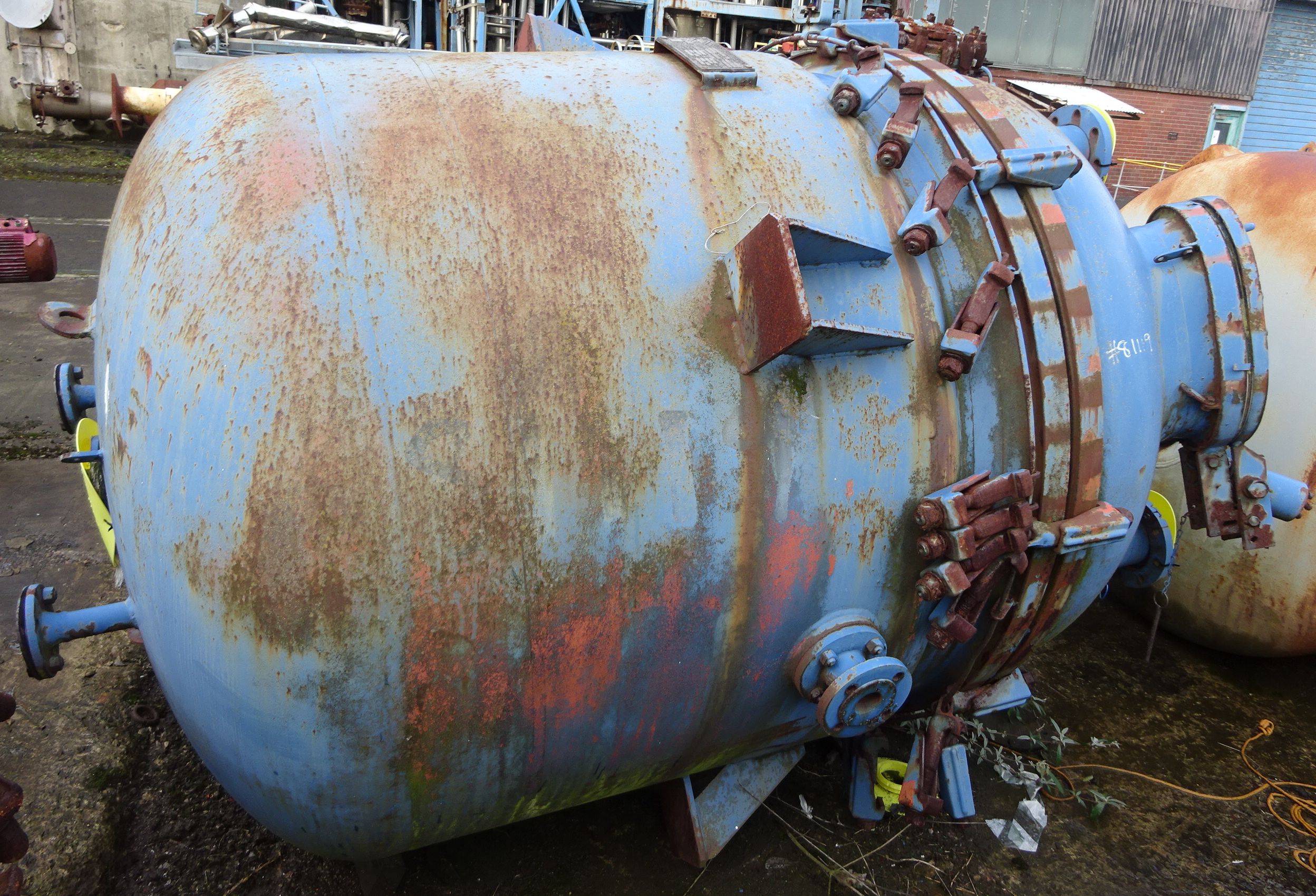 Glasslined Thale C2.5/1e-2D1-1 Batch Type Body Only Reactor - IPP# 81119