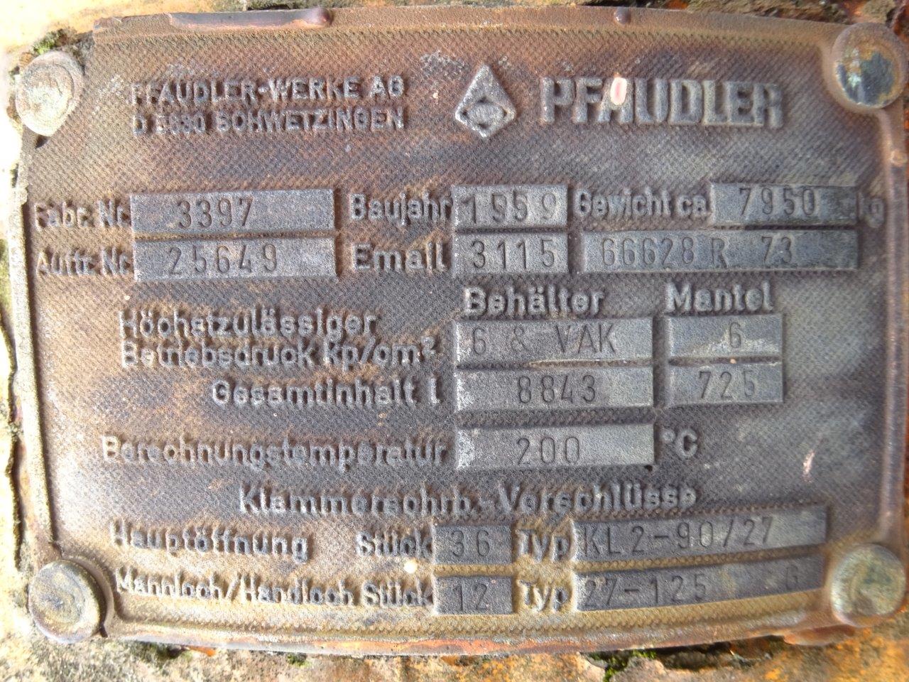 Glasslined Pfaudler E Batch Type Body Only Reactor - IPP# 85512
