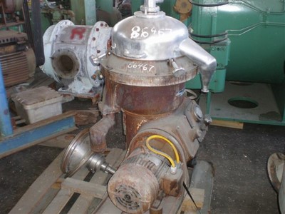   Centrifuge-Disc Bowl 7.5 kW (10 HP)  For Sale - IPP# 86467