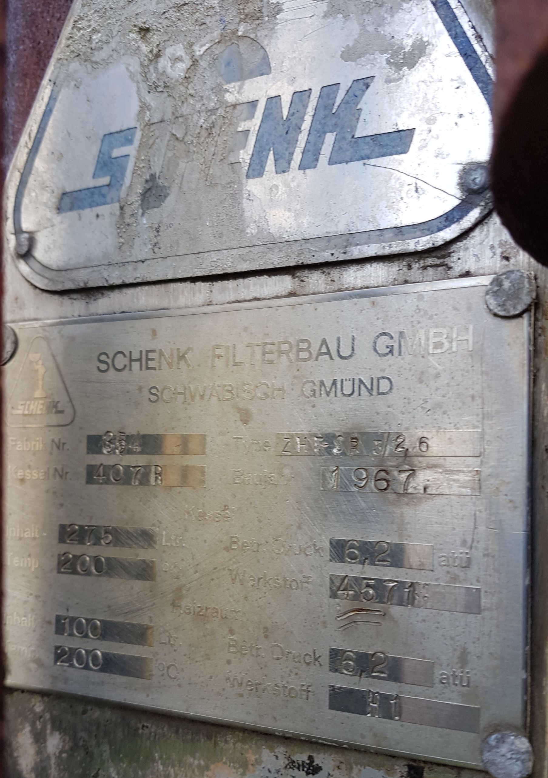  Pressure Leaf Filter 2.5 m² (26.9 ft²) Stainless Steel Austenitic For Sale - IPP# 88512