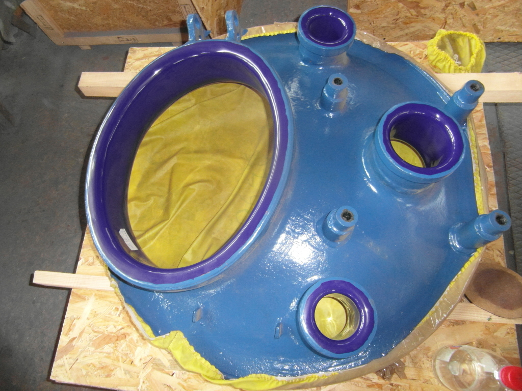 Glasslined Ceramic Coatings Main Cover Glass Lined Parts - IPP# 88646