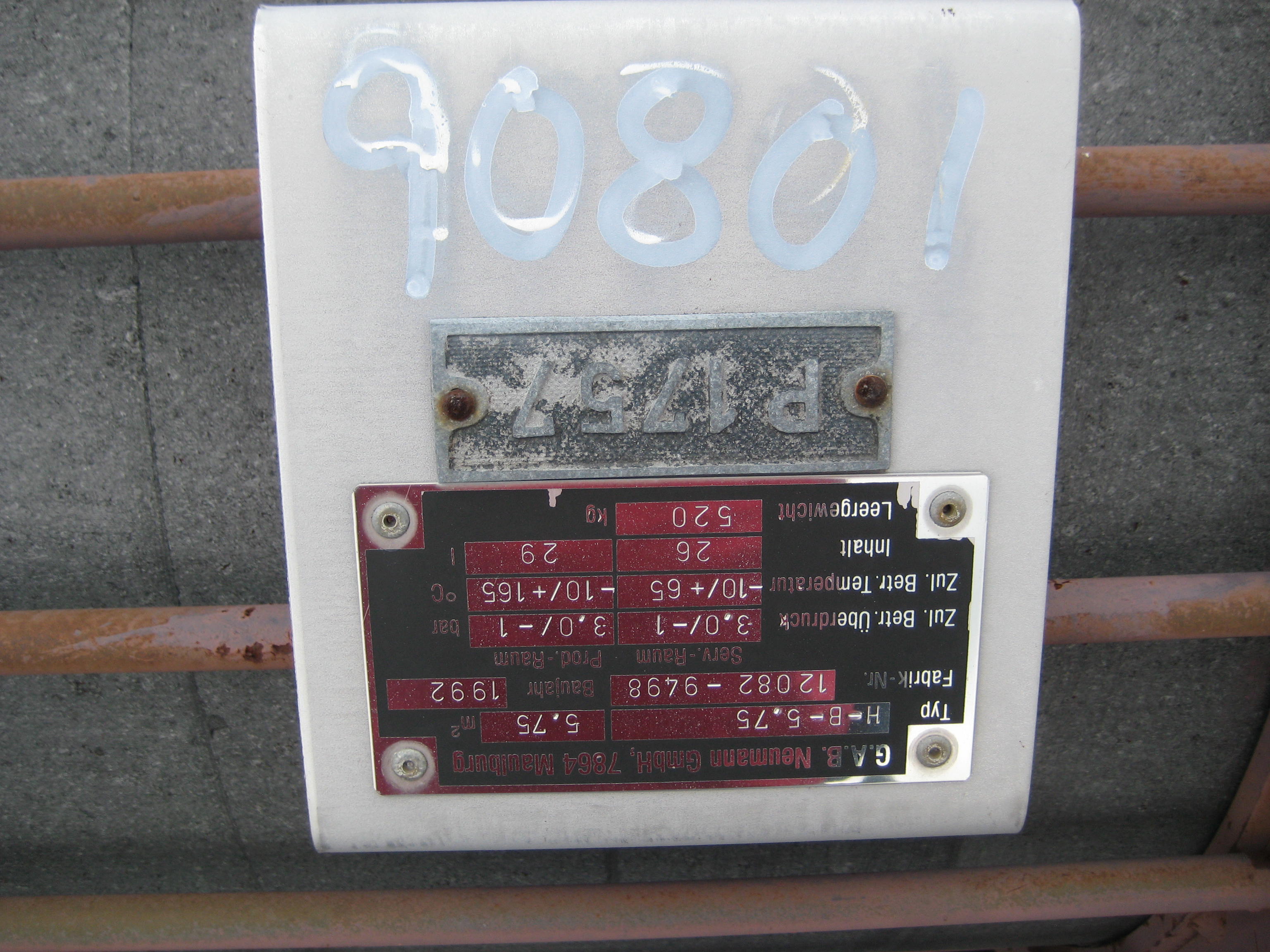  Spiral Heat Exchanger 5.7 m² (61 ft²) Graphite For Sale - IPP# 90801