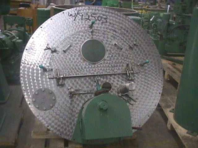  Stainless Steel 316 Auto Discharge-Bottom Centrifuge-Basket 1,219 mm (48 in) For Sale - IPP# 92503