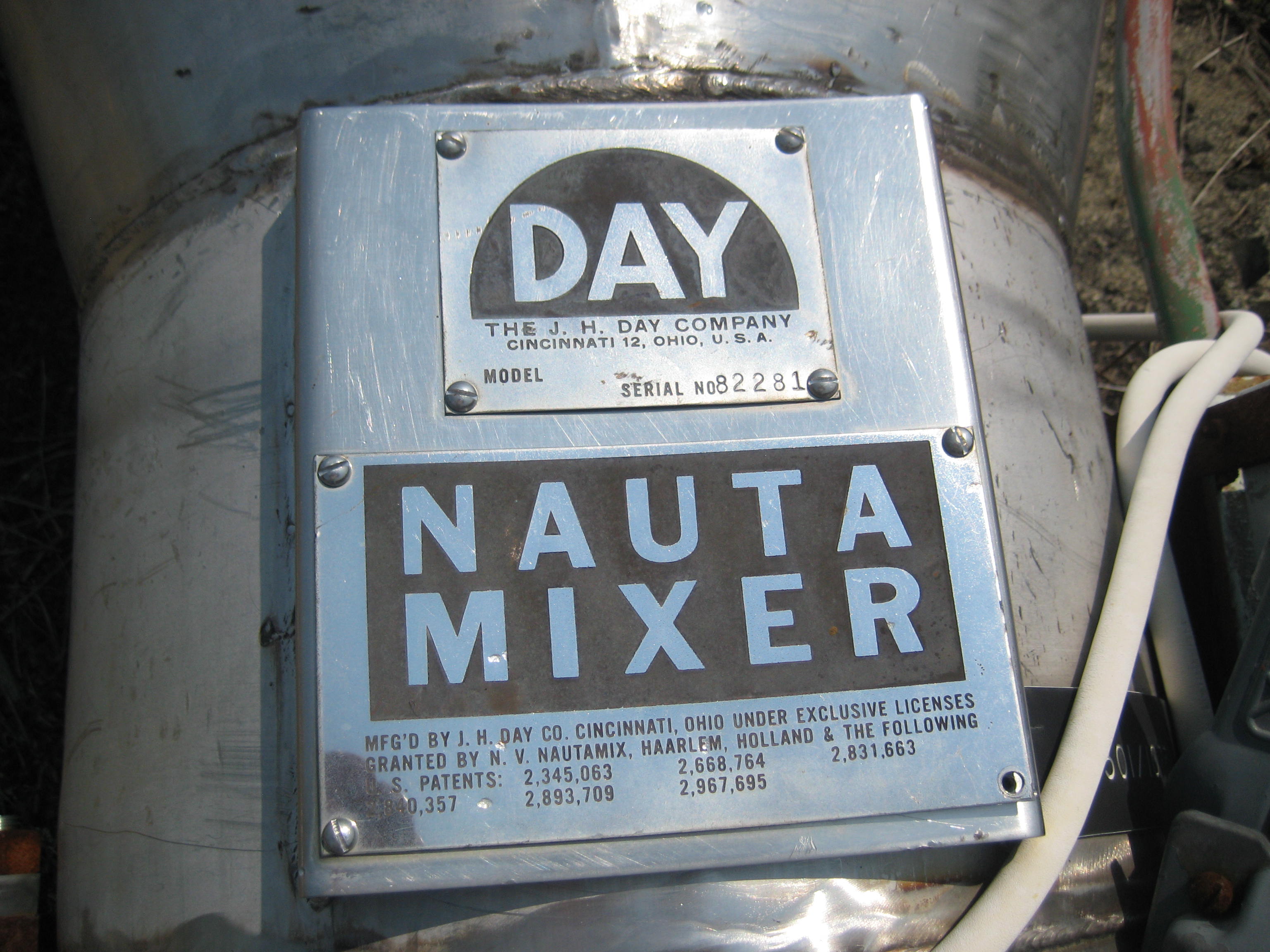  Stainless Steel 304  Mixer-Nauta 7,000 L (1,849 gallons) For Sale - IPP# 94100
