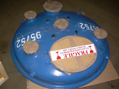  Tank Cover Glass Lined Parts 1,150 L (300 gallons) Glasslined For Sale - IPP# 95752