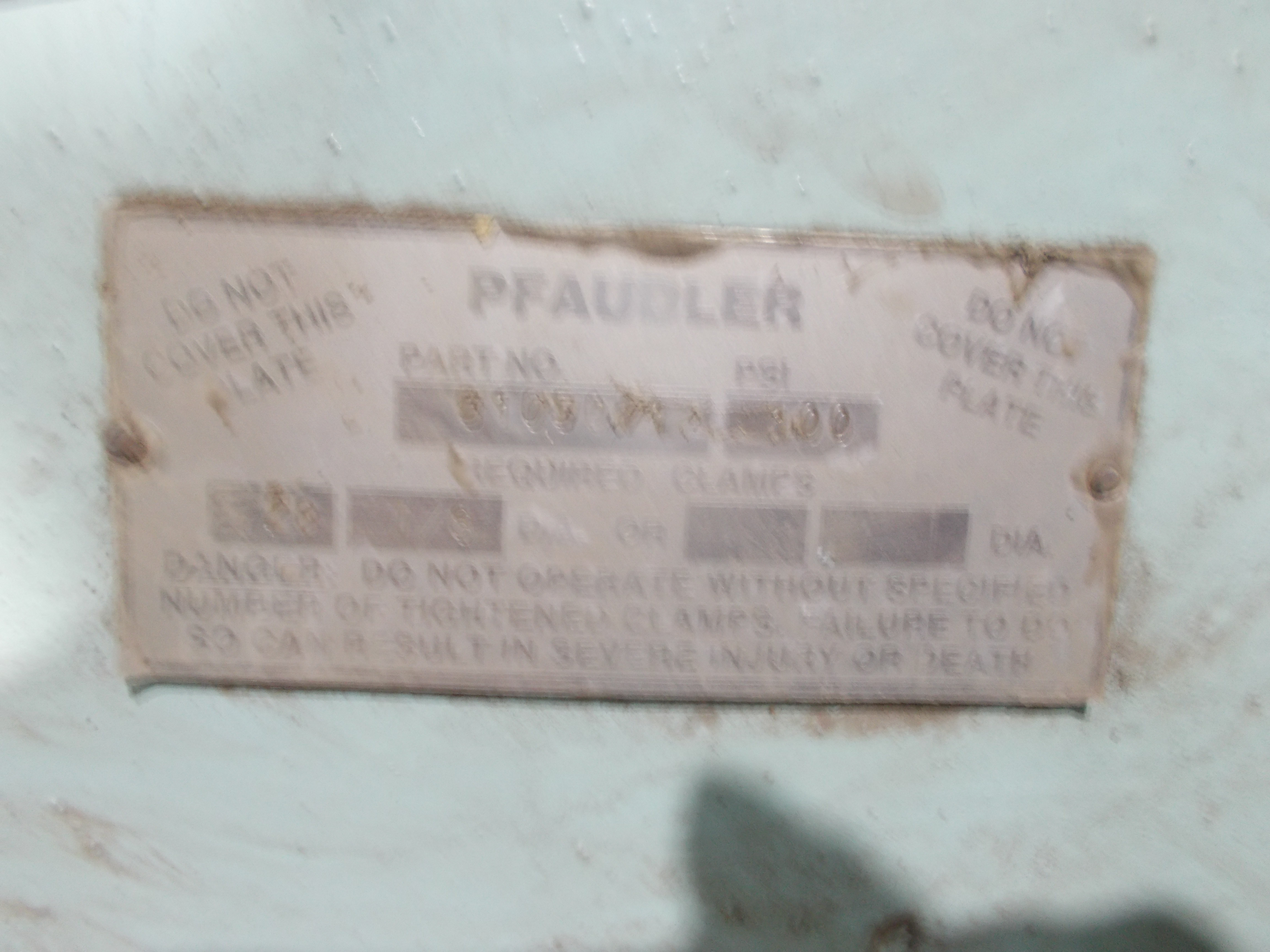  Main Cover Glass Lined Parts 7,550 L (2,000 gallons) Glasslined For Sale - IPP# 95973