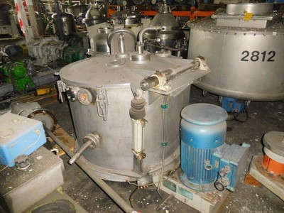 Stainless Steel Austenitic Manual Discharge-Top Centrifuge-Basket 800 mm (31.5 in) For Sale - IPP# 95981