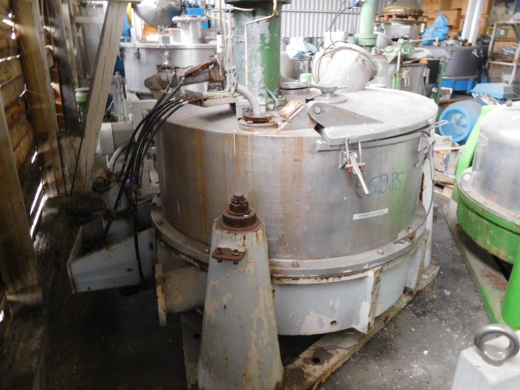  Stainless Steel Other Manual Discharge-Top Centrifuge-Basket 1,250 mm (49.2 in) For Sale - IPP# 95985