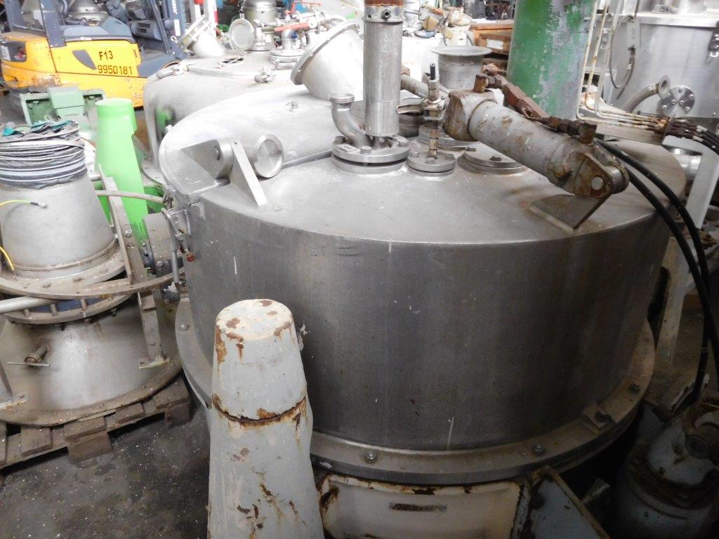  Stainless Steel Other Manual Discharge-Top Centrifuge-Basket 1,250 mm (49.2 in) For Sale - IPP# 95985