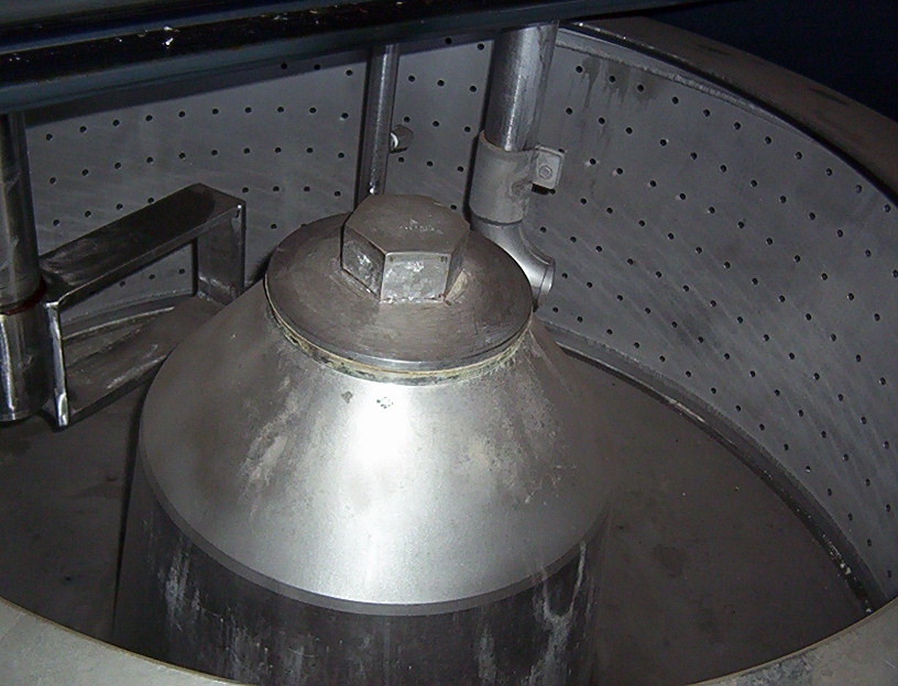  Stainless Steel Austenitic Manual Discharge-Top Centrifuge-Basket 1,250 mm (49.2 in) For Sale - IPP# 96946