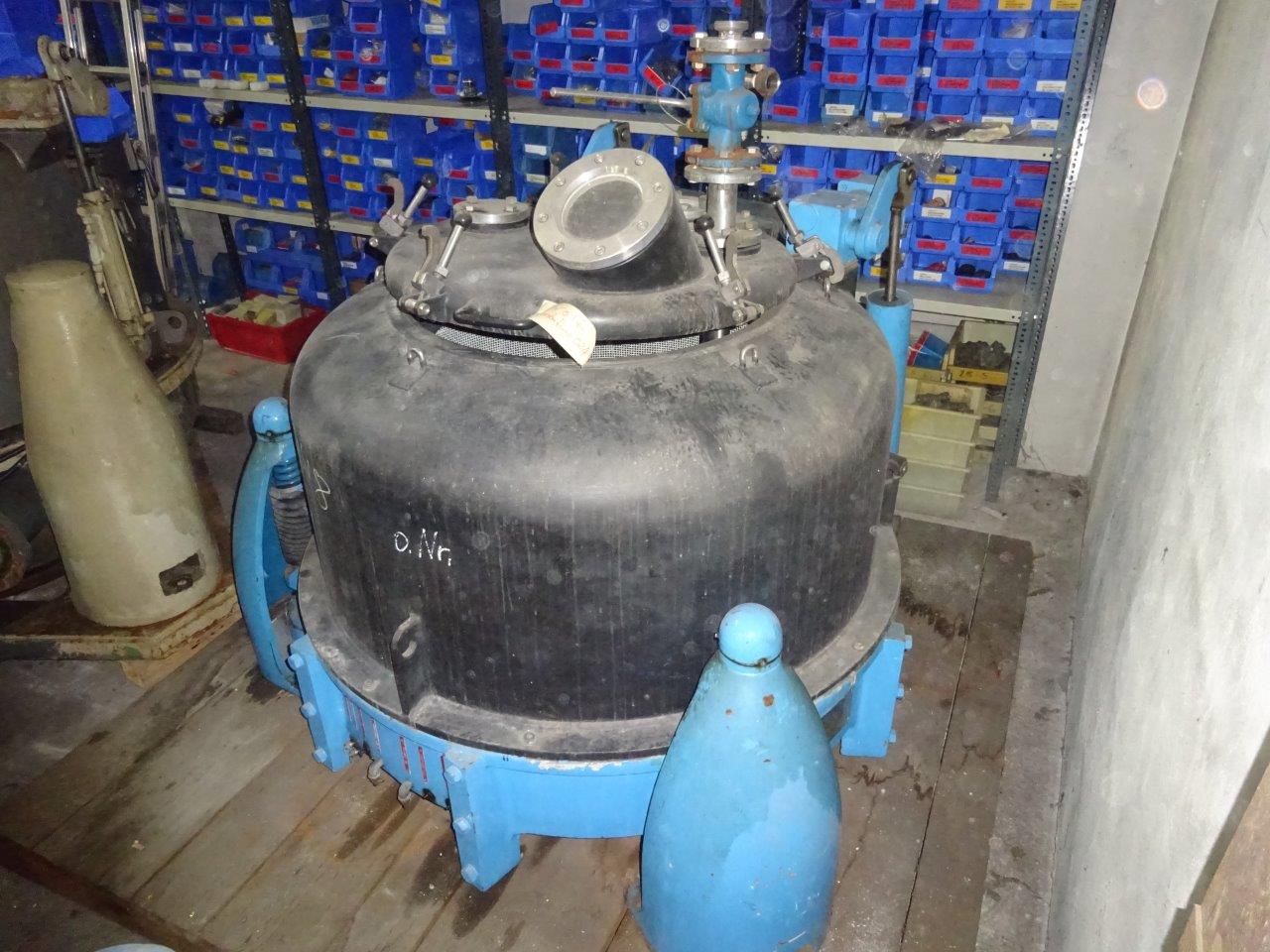  Stainless Steel Austenitic Manual Discharge-Top Centrifuge-Basket 1,016 mm (40 in) For Sale - IPP# 96948