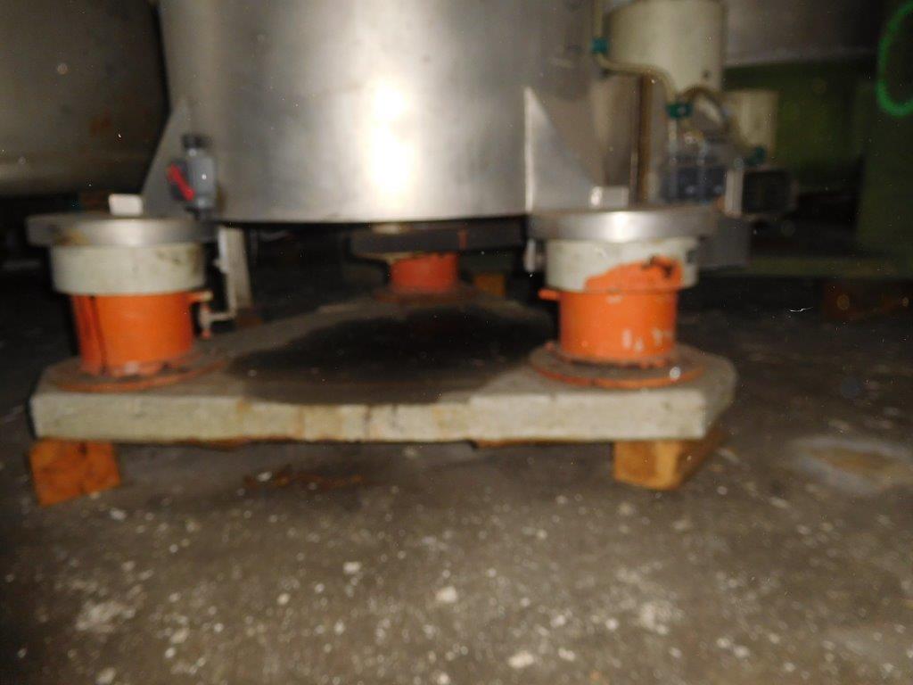  Stainless Steel Austenitic Manual Discharge-Top Centrifuge-Basket 500 mm (19.7 in) For Sale - IPP# 99504