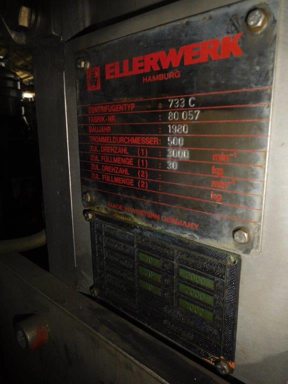  Stainless Steel Austenitic Manual Discharge-Top Centrifuge-Basket 500 mm (19.7 in) For Sale - IPP# 99504