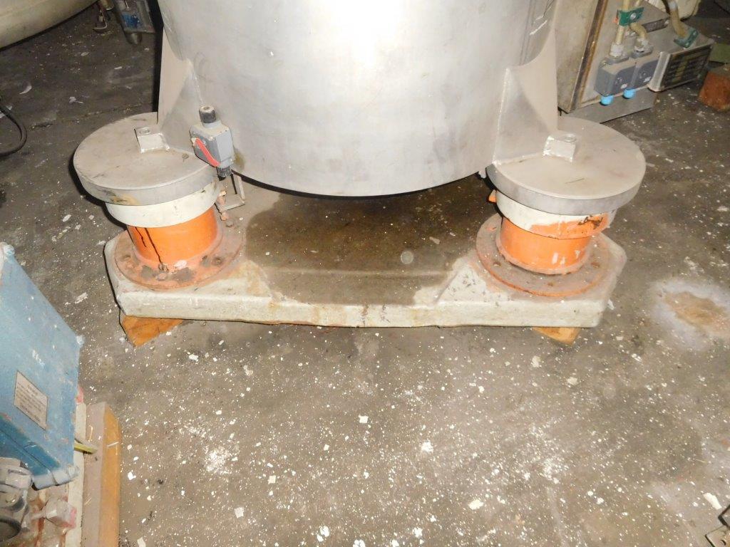  Stainless Steel Austenitic Manual Discharge-Top Centrifuge-Basket 500 mm (19.7 in) For Sale - IPP# 99504