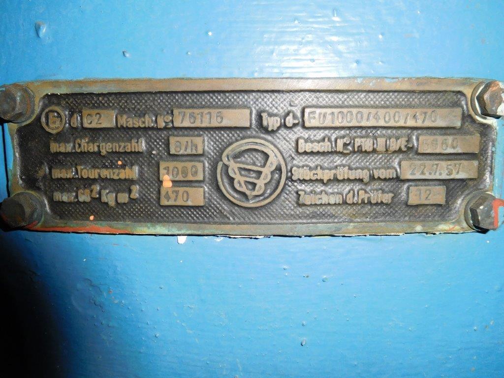  Stainless Steel 316 Manual Discharge-Top Centrifuge-Basket 1,016 mm (40 in) For Sale - IPP# 99506