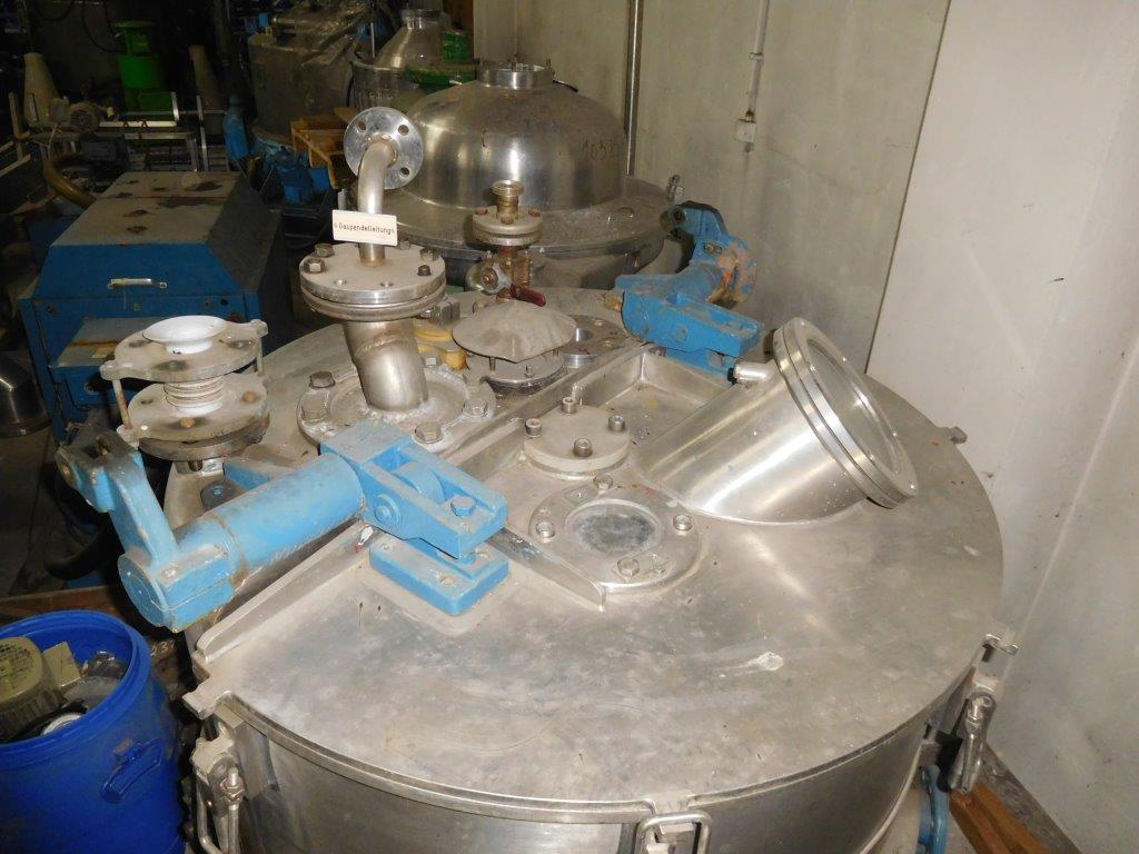  Stainless Steel 316 Manual Discharge-Top Centrifuge-Basket 1,016 mm (40 in) For Sale - IPP# 99506