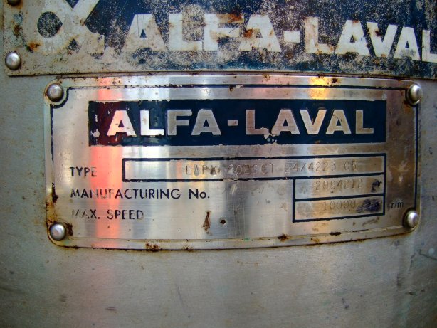  Stainless Steel 316  Centrifuge-Disc Bowl 1.5 kW (2 HP) For Sale - IPP# 99783