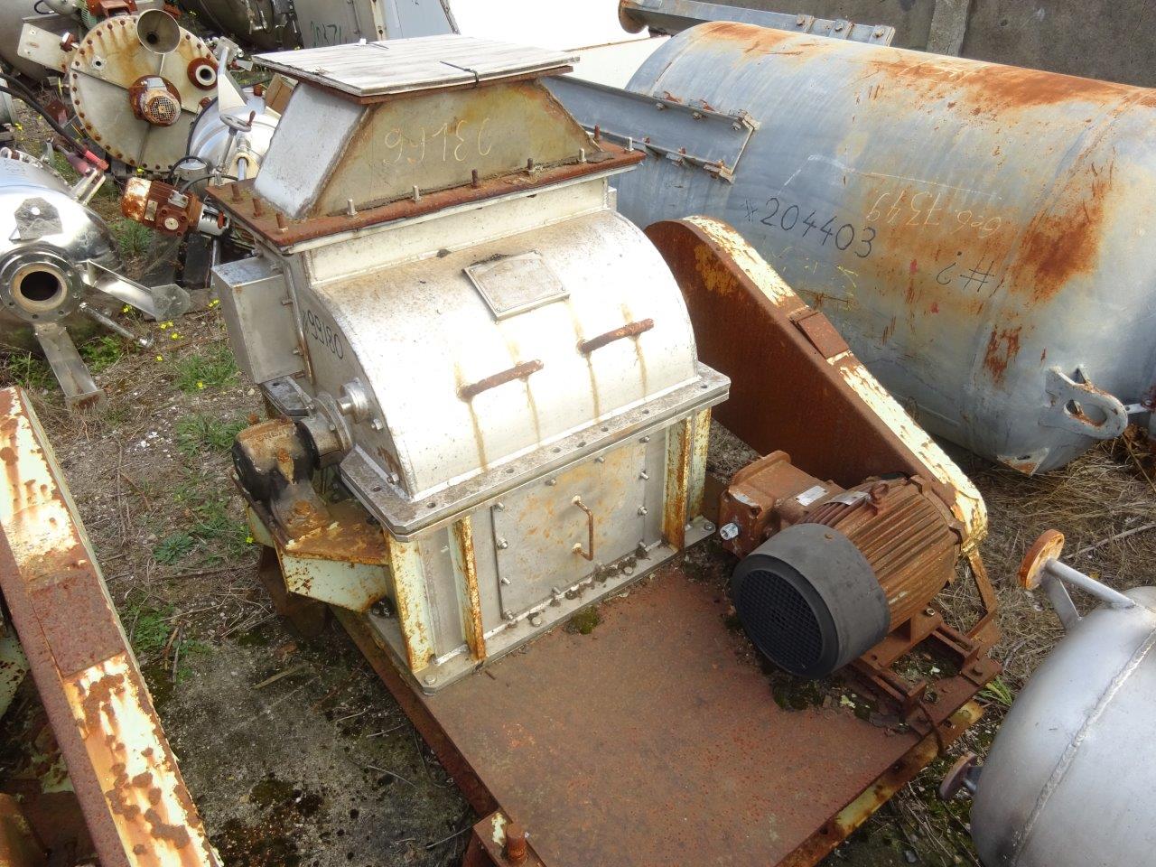  Stainless Steel 304 Granulator/Disintegrator Pulverizer 3.7 kW (5 HP) For Sale - IPP# 99180