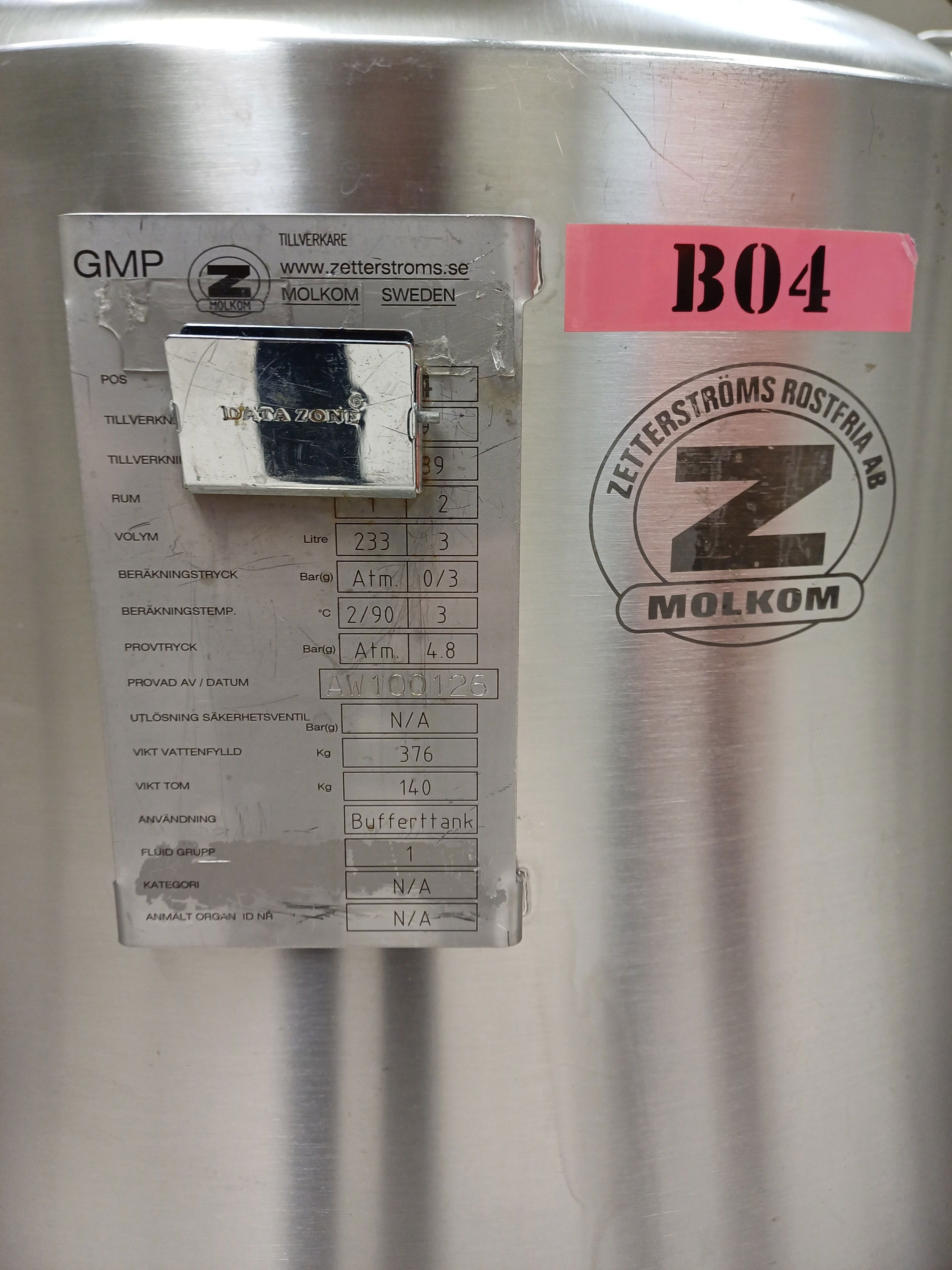IPP# 1136, 385 Liter (100 Gallon) Clean In Place System  For Sale