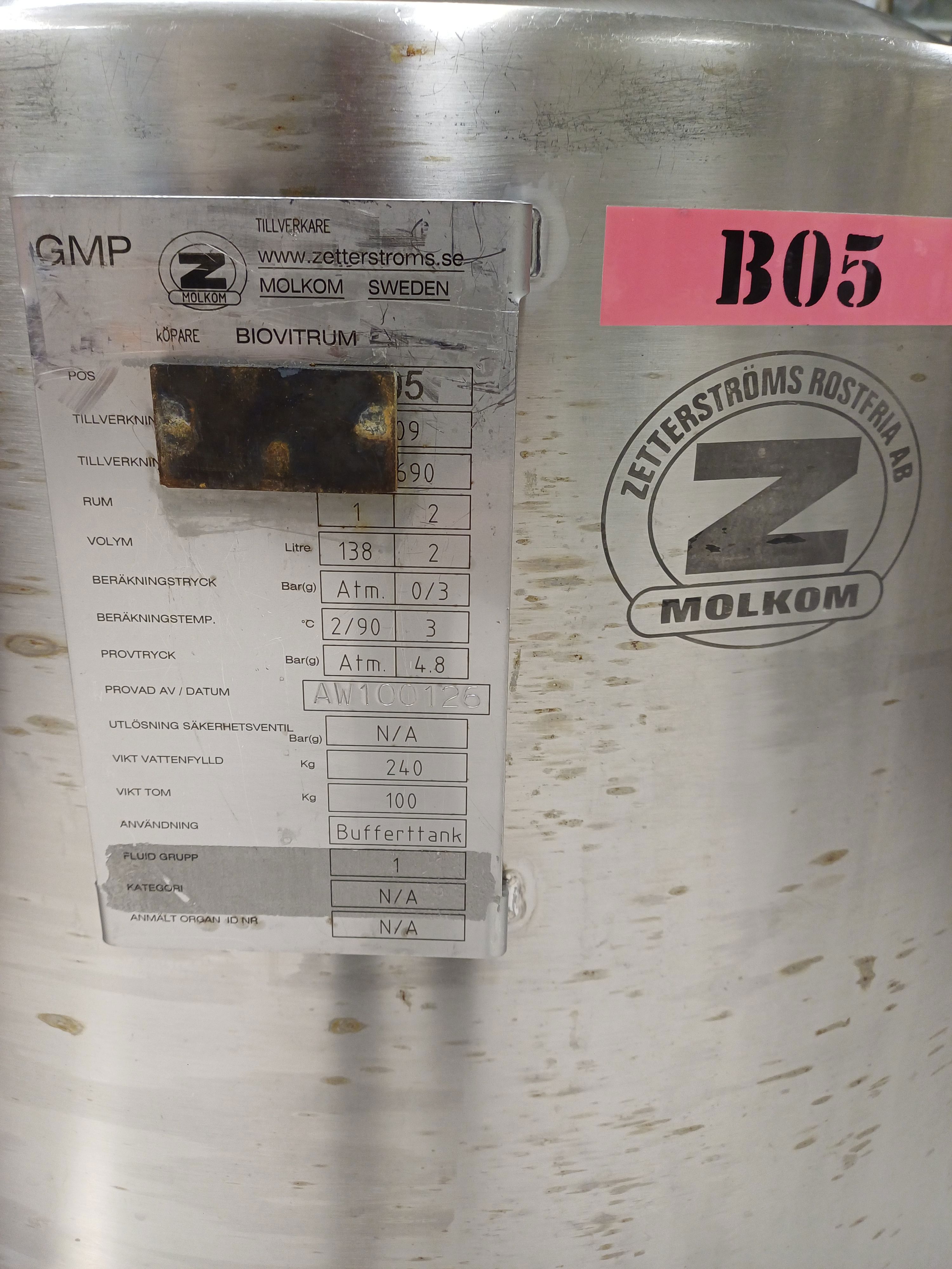 IPP# 1136, 385 Liter (100 Gallon) Clean In Place System  For Sale